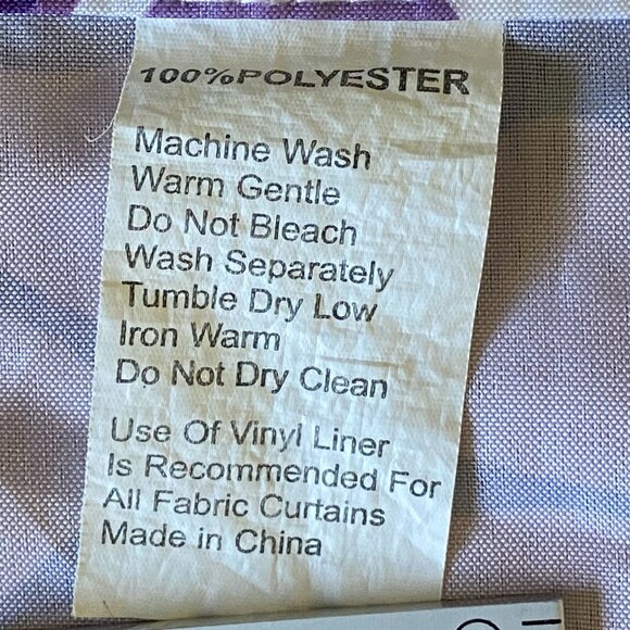 Floral Shower Curtain 72"x69" Purple Hibiscus Pattern Polyester Bathroom Decor - Picture 3 of 6